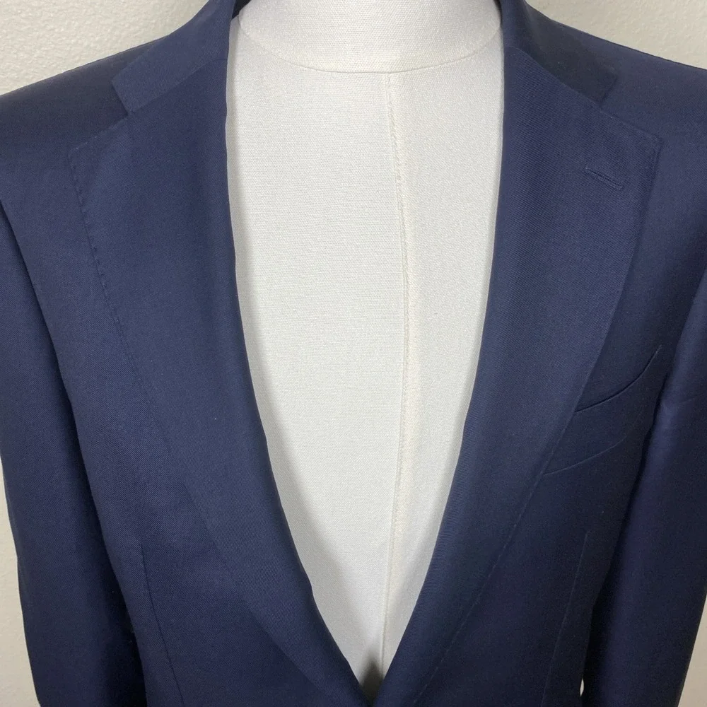 Suitsupply Navy Lazio Blazer 42R Super 110s Wool by Vitale Barberis Canonico
